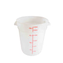 Thunder 22 qt, 12-2/5" Diameter x 14-7/8" Height, Round Food Storage Container, White Color, Polypropylene, NSF, Each