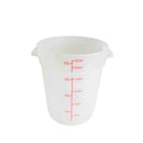 Thunder 22 qt, 12-2/5" Diameter x 14-7/8" Height, Round Food Storage Container, Translucent, Polypropylene, NSF, Each