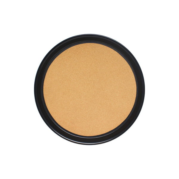 Thunder 12" Round Anti-Slip Tray with Cork Surface, Black Color, Acrylonitrile Butadiene Styrene with Cork, No Dishwashing, Each