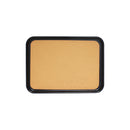 Thunder 16" x 12" Rectangular Anti-Slip Tray with Cork Surface, Black Color, Acrylonitrile Butadiene Styrene with Cork, No Dishwashing, Each