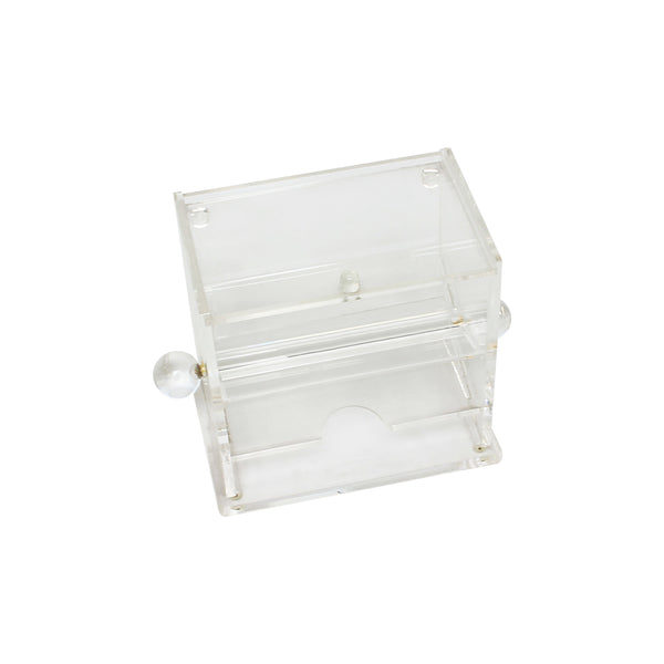 Thunder 7-5/8" x 4-1/8" x 5-5/8", Stir Dispenser, Acrylic, Easy lift top for refills, Clear Color, Each