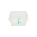 Thunder 2 qt, 7" x 7" x 4", Square Food Storage Container, Translucent, Polypropylene, NSF, Each