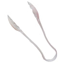 Thunder 6" x 2-1/4" x 1-1/4", Scallop Grip Tong, Clear Color, Polycarbonate, One-Piece, NSF, Each