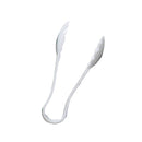 Thunder 6" x 2-1/4" x 1-1/4", Scallop Grip Tong, White Color, Polycarbonate, One-Piece, NSF, Each