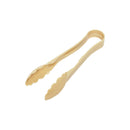 Thunder 9" x 3" x 1-5/8", Scallop Grip Tong, Beige Color, Polycarbonate, One-Piece, NSF, Each