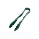 Thunder 9" x 3" x 1-5/8", Scallop Grip Tong, Green Color, Polycarbonate, One-Piece, NSF, Each