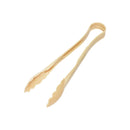 Thunder 12" x 3-3/8" x 1-3/4", Scallop Grip Tong, Beige Color, Polycarbonate, One-Piece, NSF, Each
