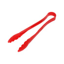 Thunder 12" x 3-3/8" x 1-3/4", Scallop Grip Tong, Red Color, Polycarbonate, One-Piece, NSF, Each