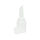 Thunder 4-1/8" x 4-5/8" x 13-3/4", 2 qt Liquor Storer and Pour Bottle, White Color, Each