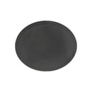 Thunder 22" x 27" Oval Anti-Slip Tray with Rubber Lined Surface, Black Color, Polypropylene with Rubber Sheet, NSF, Each