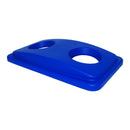 Thunder 20-2/3" x 11-3/5" x 3", Recycle Lid for Bottle/Can, Fits PLTC023R, Blue Color, Polypropylene, Each