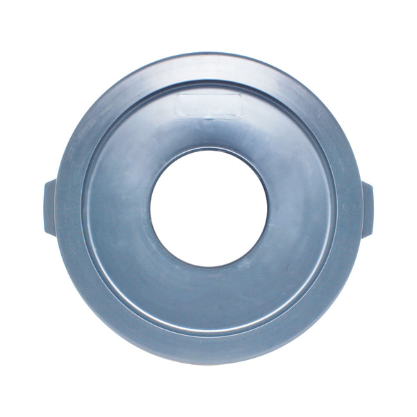 Thunder 24-1/8" Diameter x 1-1/2 Height, Center Opened Lid for PLTC044G, Gray Color, Polypropylene, Each