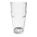 Thunder 20 oz English Pub Glass, Clear Color, Polycarbonate, Starburst Heavy Base, Each