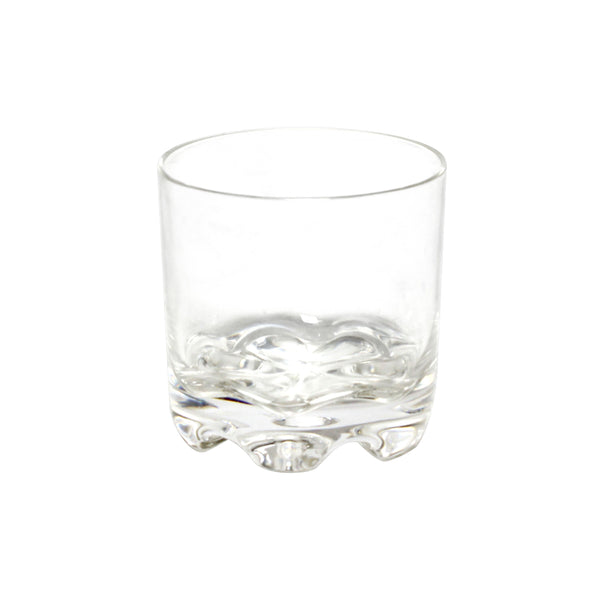 Thunder 8-1/2 oz Rock Glass, Clear Color, Polycarbonate, Footed Heavy Base, Pyramid Stacking Style, Each