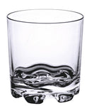 Thunder 10 oz Rock Glass, Clear Color, Polycarbonate, Footed Heavy Base, Pyramid Stacking Style, Each