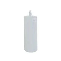 Thunder 16 oz, 2-3/4" Diameter X 7-5/8" Height, Wide-Mouth Squeeze Bottle, Clear Color, Polyethylene Bottle With Polypropylene Cap, Pack of 6