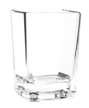 Thunder 2-1/2 oz Square Shot Glass, Clear Color, Polycarbonate, Heavy Base, Each