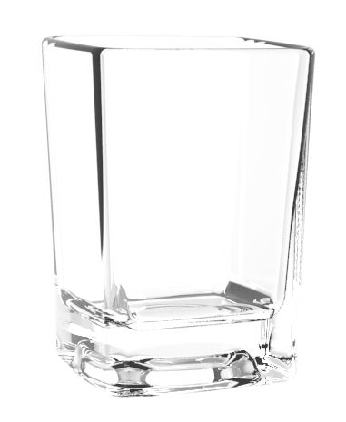 Thunder 2-1/2 oz Square Shot Glass, Clear Color, Polycarbonate, Heavy Base, Each