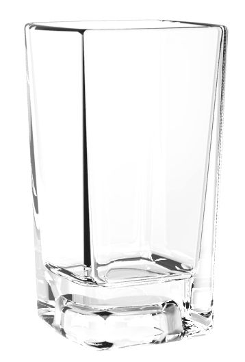 Thunder 3.0 oz Square Shot Glass, Clear Color, Polycarbonate, Heavy Base, Each