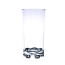 Thunder 12 oz Classic Tumbler, Clear Color, Polycarbonate, Footed Heavy Base, Pyramid Stacking Style, Each