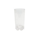 Thunder 14 oz Classic Tumbler, Clear Color, Polycarbonate, Footed Heavy Base, Pyramid Stacking Style, Each