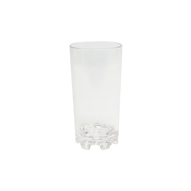 Thunder 14 oz Classic Tumbler, Clear Color, Polycarbonate, Footed Heavy Base, Pyramid Stacking Style, Each