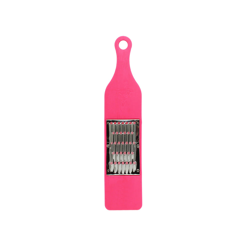Thunder 12-1/4" x 2-3/4" Grater Riveted on Colored Plastic Handle, Polypropylene with Stainless Steel Blade, Each