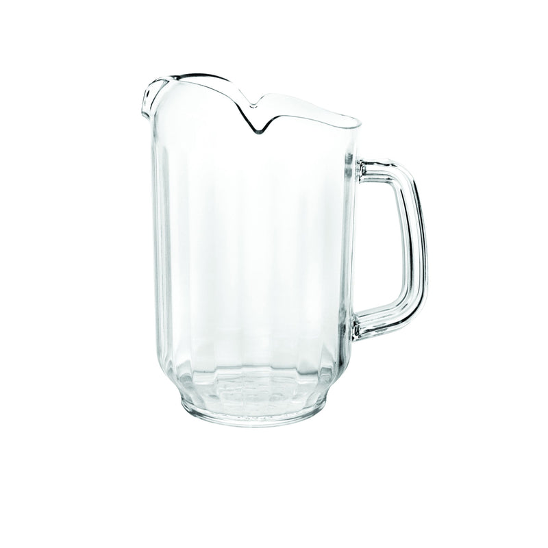 Thunder 64 oz Three Spouts Water Pitcher, Clear Color, Polycarbonate, NSF, Each