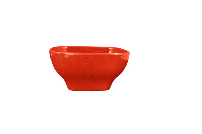 Thunder 20 oz, 5-1/2" x 5-1/2", 2-3/4" Deep, Round Square Bowl, Passion Red, Melamine, NSF, Each