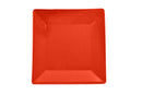 Thunder 10-1/4" x 10-1/4", 1" Deep, Square Plate, Passion Red, Melamine, NSF, Each