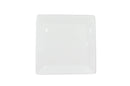 Thunder 13-3/4" x 13-3/4", 1-1/8" Deep, Square Plate, Passion White, Melamine, NSF, Each