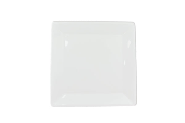 Thunder 13-3/4" x 13-3/4", 1-1/8" Deep, Square Plate, Passion White, Melamine, NSF, Each