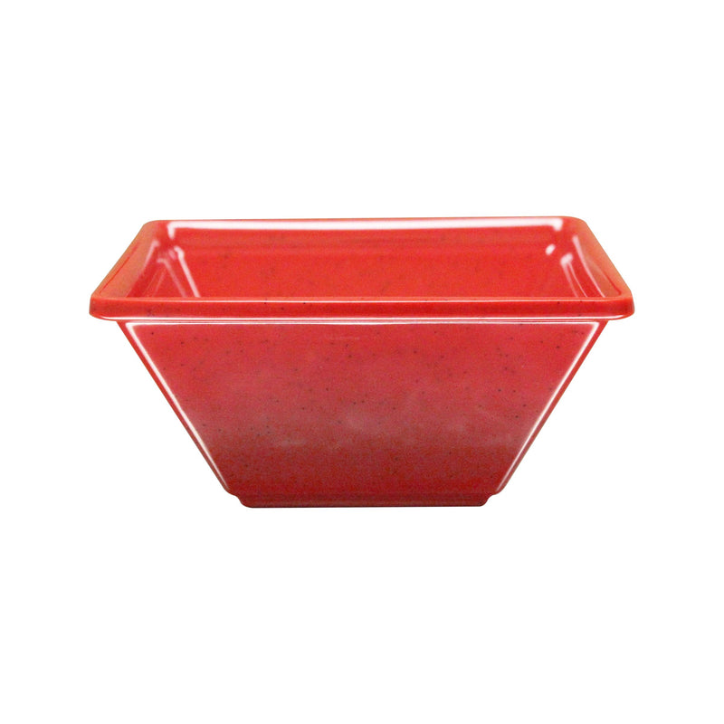 Thunder 8 oz, 4"x 4", 2" Deep, Square Bowl, Passion Red, Melamine, NSF, Each