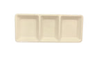 Thunder 28 oz, 15" x 6-1/4" x 1-3/8", Rectangular 3-Section Tray, Passion Pearl, Melamine, NSF, Each