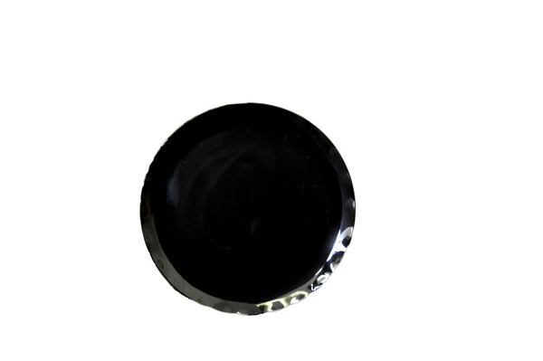 Thunder 18" Diameter, Round Plate, Two Tone-Black Pearl & White, Melamine, NSF, Each