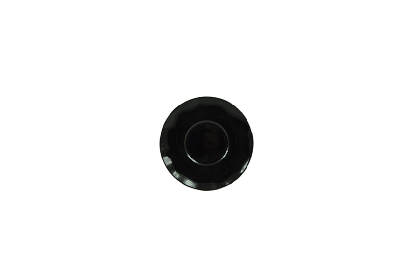 Thunder 6-1/2" Diameter, Saucer For RF9475, Two Tone-Black Pearl & White, Melamine, NSF, Each