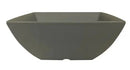 Thunder 90 Oz, 9" X 9", 3-5/8" Deep, Square Bowl, Classic Stone Grey, Melamine, Dozen