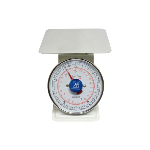 Thunder 5 LBS, Flat Platform Scale, Zero-Adjust Dial For Consistent Readings, Coated Iron, Each