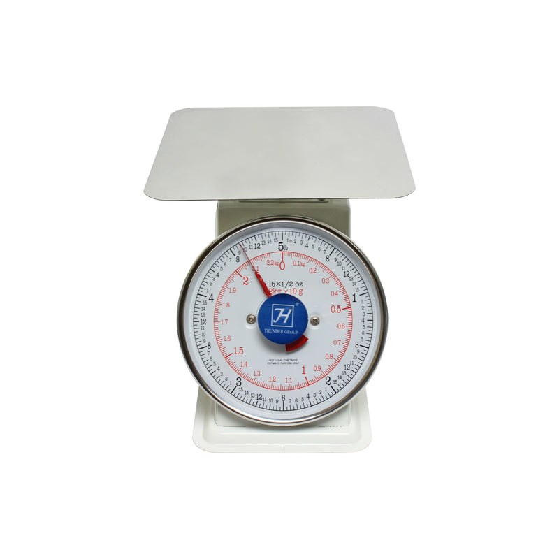 Thunder 5 LBS, Flat Platform Scale, Zero-Adjust Dial For Consistent Readings, Coated Iron, Each