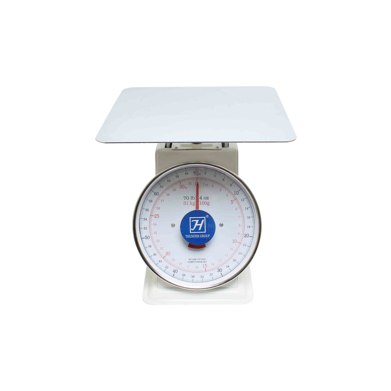 Thunder 70 Lbs, Flat Platform Scale, Zero-Adjust Dial For Consstent Readings, Coated Iron, Each