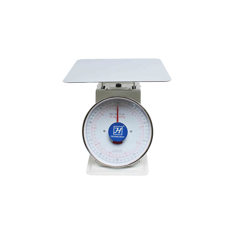 Thunder 100 Lbs, Flat Platform Scale, Zero-Adjust Dial For Consstent Readings, Coated Iron, Each