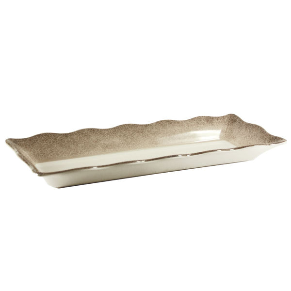 Thunder 58 oz/1.8 qt, 17-1/2" x 6-3/4" x 1-3/4", Tray, Jazz Serving & Displayware, Melamine, NSF, Each