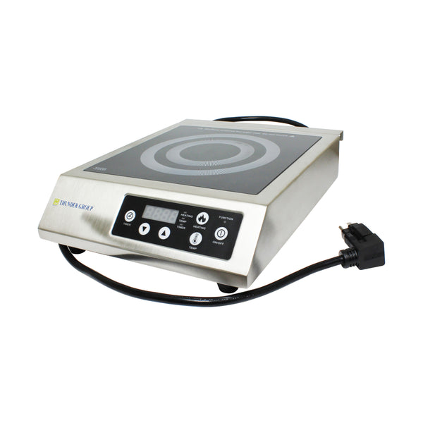 Thunder 16-1/2" x 12-3/5" x 3-6/7", Commercial Electric Induction Cooker, German SCHOTTª Ceramic Glass with Stainless Steel Body, Each