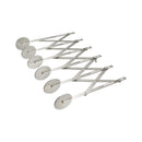Thunder 6-Wheel Adjustable Dough Divider, Stainless Steel, Each