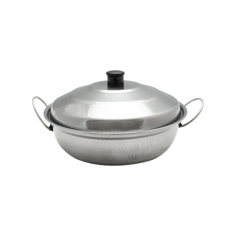 Thunder 7-1/2" Alcohol Wok Body, Stainless Steel 18/0, Each