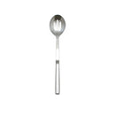 Thunder 11-7/8" x 2-1/2" x 1-1/8", Slotted Serving Spoon, One-Piece Construction, Stainless Steel 18-0, Each