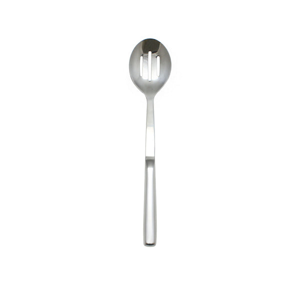 Thunder 11-7/8" x 2-1/2" x 1-1/8", Slotted Serving Spoon, One-Piece Construction, Stainless Steel 18-0, Each