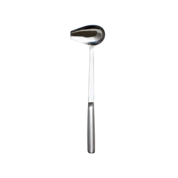 Thunder 1 oz, 12" x 3-1/4" x 2", Spout Ladle, One-Piece Construction, Stainless Steel 18-0, Each