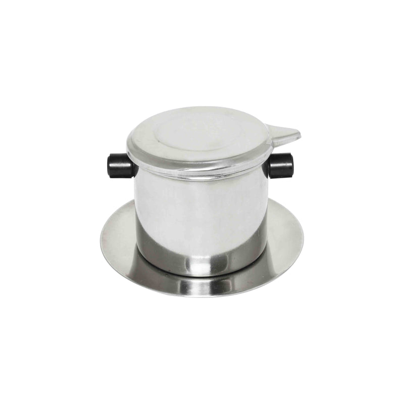 Thunder 3-3/4" Diameter x 2-4/9" Height, Coffee Dripper Set (Filter, Inner & Lid), Stainless Steel, Each