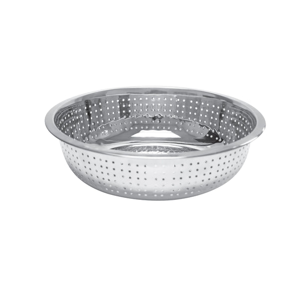 Thunder 13" Diameter x 4-1/2" Height, Colander, Stainless Steel, Hole Size: 2.0mm, Each